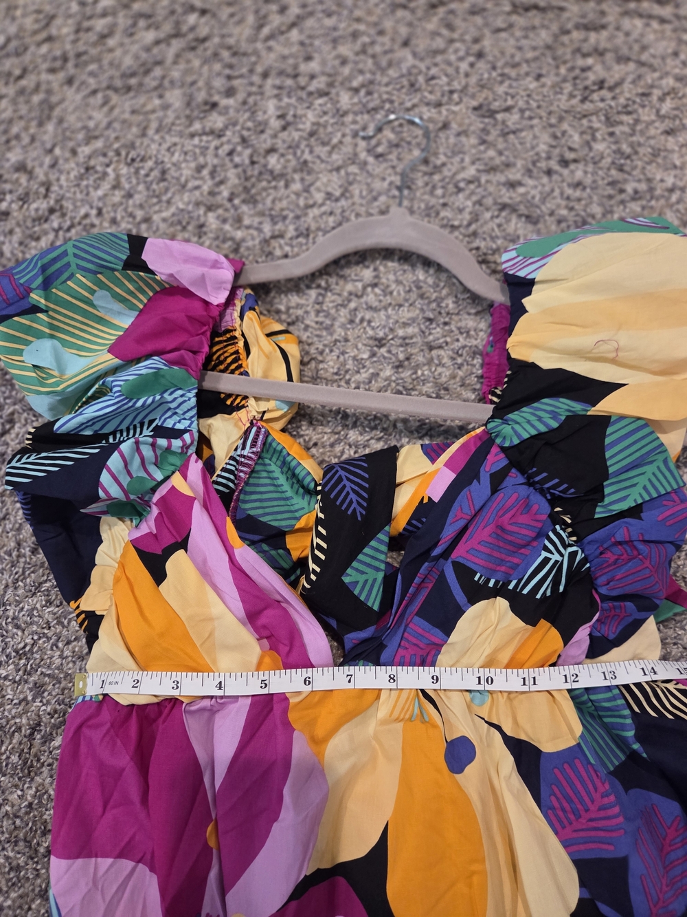 Tropical Floral Maxi Dress in Bright Multicolor - Picture 5 of 6